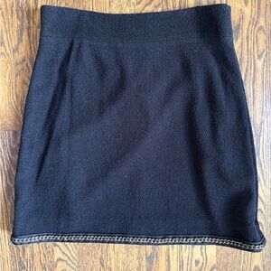 Kate Spade Chain Hem Wool Skirt